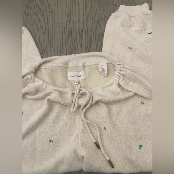 THE GREAT. SHERPA CROPPED JOGGERS - Picture 5 of 5